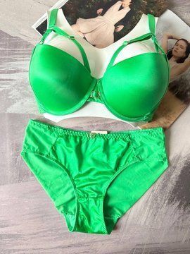 Женское нижнее белье комплект Weiyesi push-up зеленый 80D 2946 фото