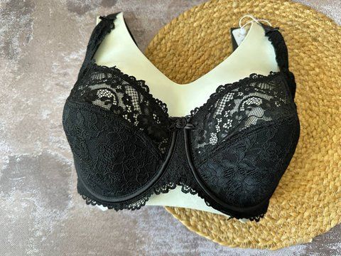 Кружевной черный бюстгальтер 100G 2675-2676-2865 фото