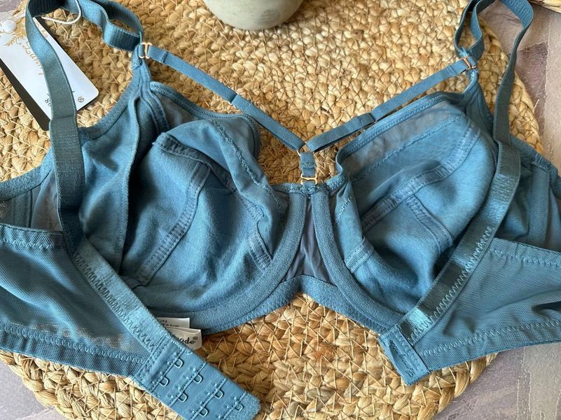 Бюстгальтер без поролона с портупеей синий Lanny Mode 95E 2286 фото