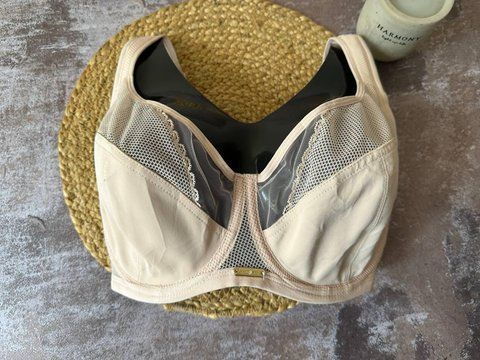Елегантний бюстгальтер Lanny Mode 11566 для пишного бюсту бежевий 90G 2566 фото