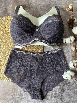 Кружевной комплект с мягкими чашками Lanny Mode 11389 сливовый 85C 2389-С фото