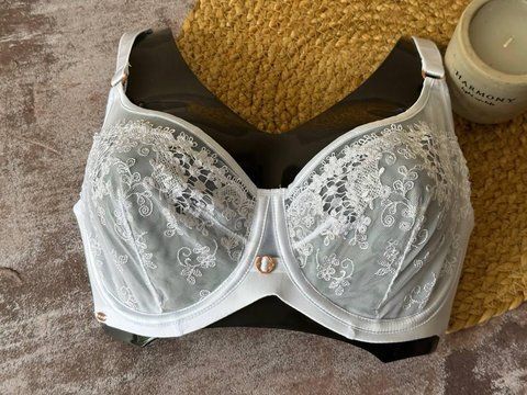 Бюстгальтер Lanny mode без поролону, мереживний білий 90E 2823 фото