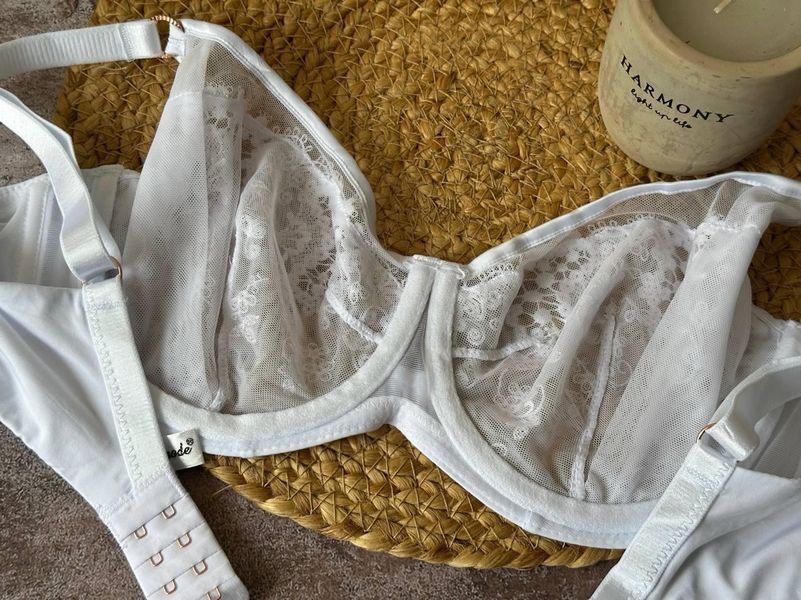 Бюстгальтер Lanny mode без поролона, кружевной белый 90E 2823 фото