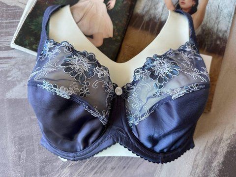 Большой бюстгальтер без поролона Lanny Mode 11775 синий 80F 2776-2775 фото