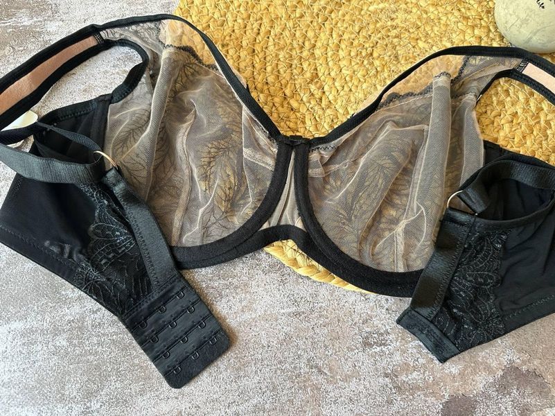 Женский бюстгальтер без поролона на косточках Lanny Mode черный 85F 2966 фото