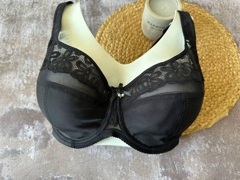Жіночий бюстгальтер чашка C без поролону, мереживо чорний 90C 2347 фото
